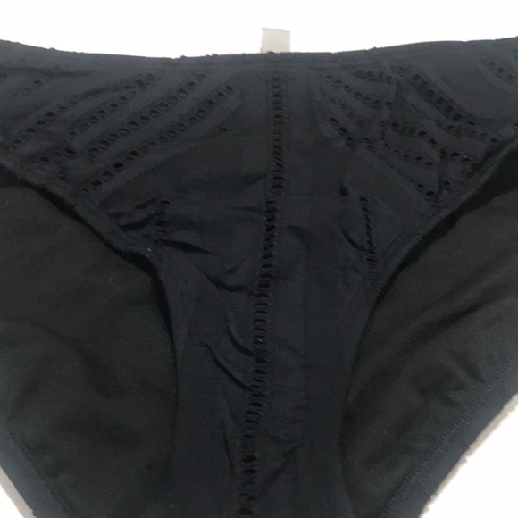 Kenneth Cole reaction black bikini bottom high top size S NWT - Picture 2 of 5